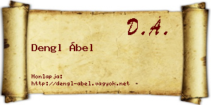 Dengl Ábel névjegykártya
